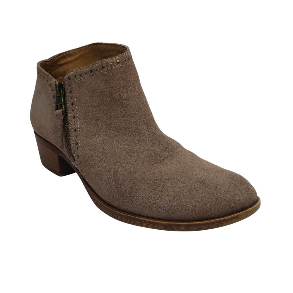 Lucky Brand Benna Brown Suede Ankle Boots Womens 7.5